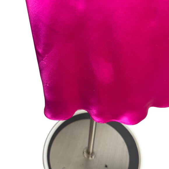 Vintage Y2K Jovani Fuchsia Silk Beaded Backless Cocktail Dress Size‎ 2 MobWife - Picture 9 of 16